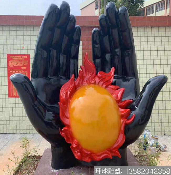 銅手景觀雕塑 廣場(chǎng)銅手主題雕塑加工廠家